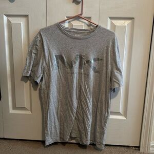 Michael Michael kors Mens light gray graphic print short sleeved Tshirt men’s XL